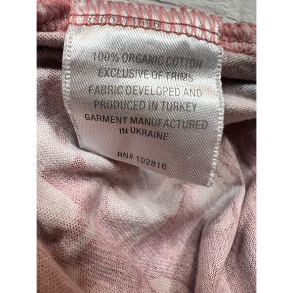 Garnet Hill Pajamas Asian wrap Green Cotton Cherry Blossom Size M A554 - Picture 8 of 8